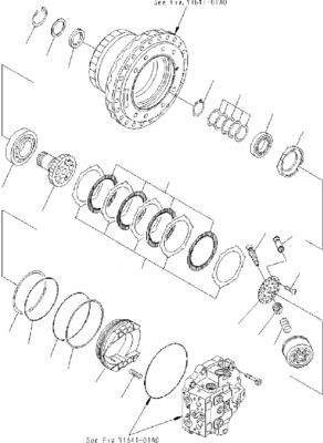 706-8J-01012 706-8J-01011 For Komatsu PC400-7 450-7 450-8 Excavator Travel Assembly Final Drive Original Travel Motor