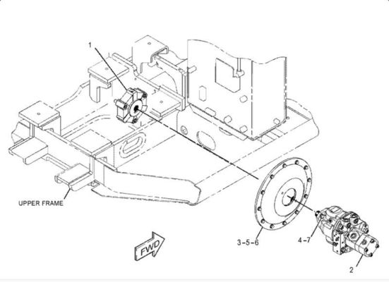 Para el TQE304.5 305C 306 la bomba hidráulica de la excavadora Rexroth AP2D25 341-7666