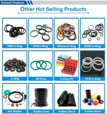 Seals de anillo de caucho de nitrilo de silicona NBR estable FKM material EPDM