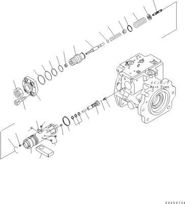 708-1L-00710 708-1L-01710 708-1L-04230 Para cargador Komatsu Wa450-6 Wa470-6 Wa480-6 Bomba de pistón principal hidráulica