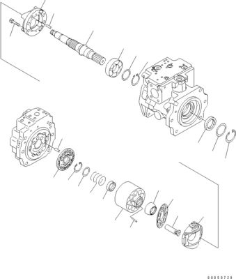 708-1L-00710 708-1L-01710 708-1L-04230 Para cargador Komatsu Wa450-6 Wa470-6 Wa480-6 Bomba de pistón principal hidráulica