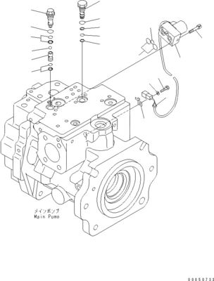 708-1L-00710 708-1L-01710 708-1L-04230 Para cargador Komatsu Wa450-6 Wa470-6 Wa480-6 Bomba de pistón principal hidráulica