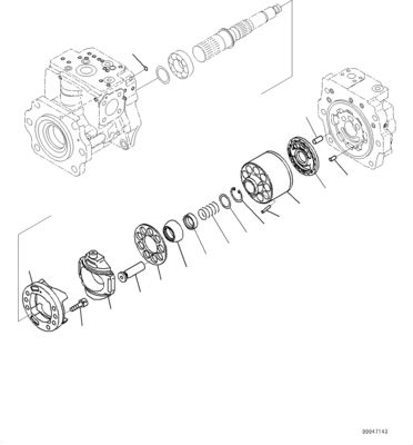 708-1g-00060 708-1g-01060 708-1g-04310 Para Komatsu Wa470-6 Wa480-6 Bomba de pistón hidráulico para carga de la bomba principal Bomba original