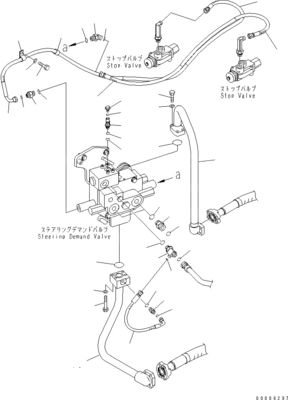 708-1W-00960 708-1W-00850 708-1W-03710 Para Komatsu WA450-6 WA470-6 WA480-6 Bomba de dirección de pistón hidráulico