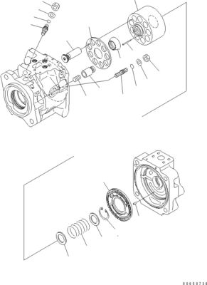 708-1W-00960 708-1W-00850 708-1W-03710 Para Komatsu WA450-6 WA470-6 WA480-6 Bomba de dirección de pistón hidráulico