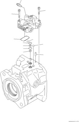 708-1W-00960 708-1W-00850 708-1W-03710 Para Komatsu WA450-6 WA470-6 WA480-6 Bomba de dirección de pistón hidráulico