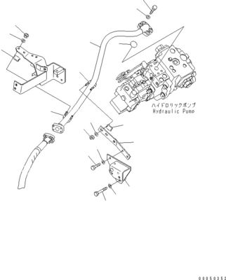 708-1W-00960 708-1W-00850 708-1W-03710 Para Komatsu WA450-6 WA470-6 WA480-6 Bomba de dirección de pistón hidráulico