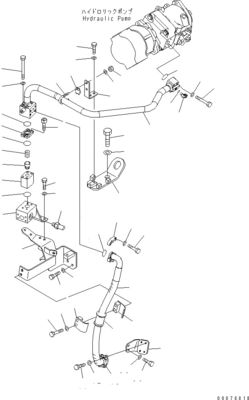 708-1W-00960 708-1W-00850 708-1W-03710 Para Komatsu WA450-6 WA470-6 WA480-6 Bomba de dirección de pistón hidráulico