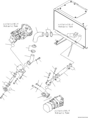 708-1W-00960 708-1W-00850 708-1W-03710 Para Komatsu WA450-6 WA470-6 WA480-6 Bomba de dirección de pistón hidráulico