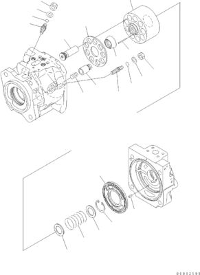 708-1S-00970 708-1S-01970 708-1S-04440 Para Komatsu WA380 WA430 WA450 WA470 WA480-6 Bomba hidráulica de diversión original