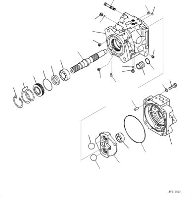 708-1W-00820 708-1W-00731 708-1W-00952 Para Komatsu WA500-6 bomba hidráulica