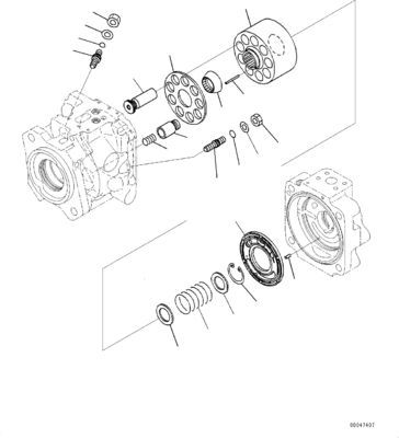 708-1W-00820 708-1W-00731 708-1W-00952 Para Komatsu WA500-6 bomba hidráulica