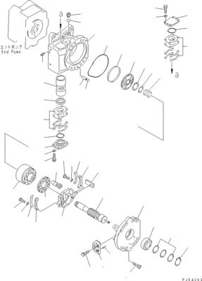 708-45-10204 708-4L-00910 708-45-11204 Para Komatsu WA700-3 WA800-3 Bomba hidráulica conmutadora bomba original de alta calidad