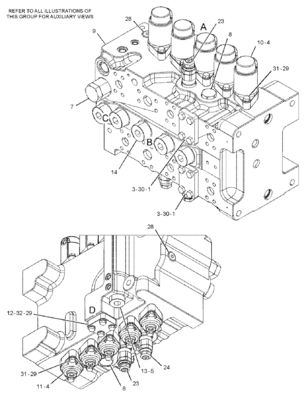 CAT 455-2663 424-937 Válvula de control principal 349E 349F 352 Maquinaria para la construcción de minas