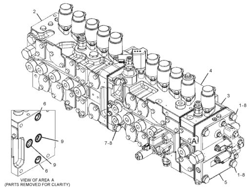 CAT 455-2663 424-937 Válvula de control principal 349E 349F 352 Maquinaria para la construcción de minas
