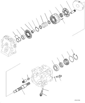 708-1S-00950 Para Komatsu D375A-6R excavadora ventilador hidráulico bomba de pistón bomba original de alta calidad mercado de repuestos