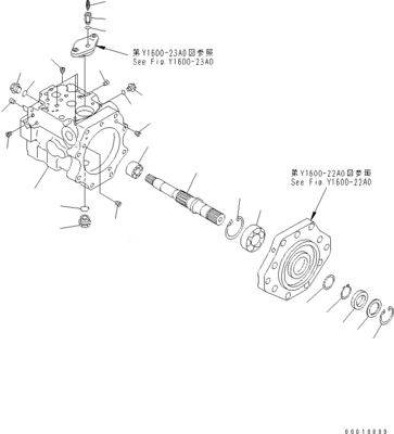 708-1W-00600 708-1S-00910 R7081S00910 R7081W00600 Para el Komatsu D475A-5 Bulldozer bomba de ventilador hidráulico bomba de pistón original