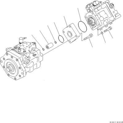 708-1W-00600 708-1S-00910 R7081S00910 R7081W00600 Para el Komatsu D475A-5 Bulldozer bomba de ventilador hidráulico bomba de pistón original