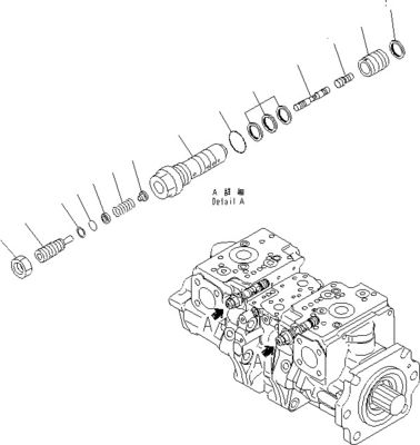 708-2G-00800 708-2G-00801 708-2G-01081 Para cargador Komatsu WA600-6 bomba hidráulica bomba de pistón bomba principal de alta calidad