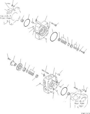708-2L-00950 708-25-02044 708-2L-00951 708-2L-05420 Para Komatsu WA800-3 WA900-3 Bomba de carga hidráulica Bomba principal