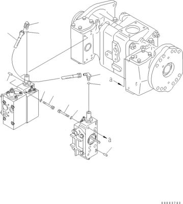 708-2L-00950 708-25-02044 708-2L-00951 708-2L-05420 Para Komatsu WA800-3 WA900-3 Bomba de carga hidráulica Bomba principal