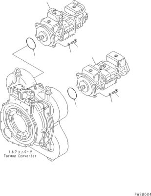 708-4L-00910 708-45-10204 708-4L-00911 Para Komatsu WA800-3 WA900-3 BUMPA DE CONVERSACIÓN HIDRAULICA BUMPA Principal de alta calidad