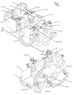 Para el CAT CS-533D CS-583E CS-663E CS-573E CP-533D A4VG56 PUMPA HIDRAULICA Principal GP-PISTON (PROPEL, AXLE)