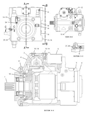 222-1214 2221214 20R3310 Para la bomba de vía D6N GP-PISTON hidráulica de la bomba principal mercado de repuestos de alta calidad original