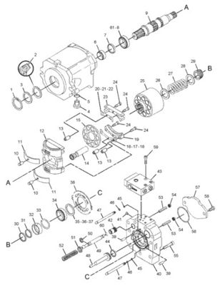 299-5790 20R3400 Para el sistema de circuito automático D7R II D7R XR HPR135 BUMPA GP-PISTON IMPLEMENTO DE dirección hidráulica BUMPA MAIN mercado posventa