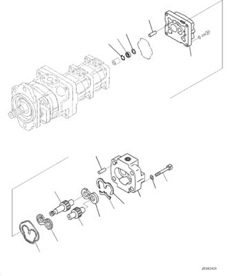 705-56-36051 705-56-36050 705-38-30060 Para Komatsu Cargador de ruedas WA320-6 bomba hidráulica GP-PISTON engranaje bomba de posventa