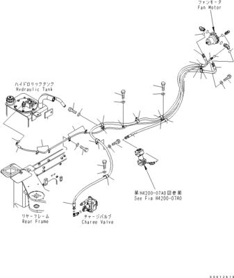 418-03-33241 4180333241 Para los cargadores de ruedas Komatsu WA100-5 WA150-5 WA200-5 WA270 Motor de ventilador hidráulico