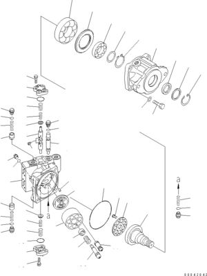 706-7H-01101 706-7H-12310 706-7H-01100 Para la excavadora Komatsu D155AX-6 D155AX-7 Motor hidráulico HST PUMPA mercado de repuestos
