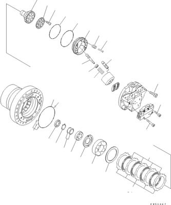 708-7H-00040 708-7H-11110 Para Komatsu D275AX-5EO Bulldozer hidráulico H.S.S. MOTOR original de alta calidad mercado de repuestos