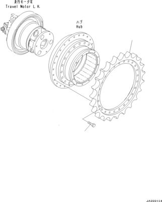 706-86-01591 706-86-01601 Excavadora motor de viaje para la Komatsu D31EX-21 D37PX-21 D39EX-21 excavadora