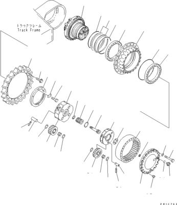 207-27-00260 708-8H-00320 Para excavadora Komatsu PC300-7 340NLC-7 350-7 ensamblaje de viaje accionamiento final motor de viaje original