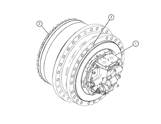 455-2770 155-9198 455-2772 455-2771 Para el CAT 390D 390F 385C Excavadora de viaje, montaje y accionamiento final Motor de viaje original