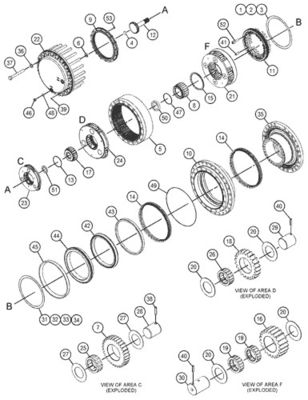 455-2770 155-9198 455-2772 455-2771 Para el CAT 390D 390F 385C Excavadora de viaje, montaje y accionamiento final Motor de viaje original