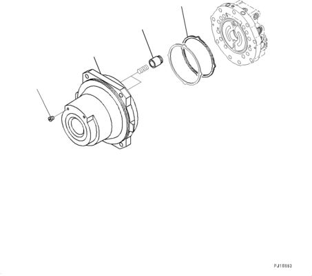 21N-60-34100 21N6034100 Para Komatsu PC1250-8 1250SP-8 Excavadora Motor de accionamiento hidráulico mercado de repuestos