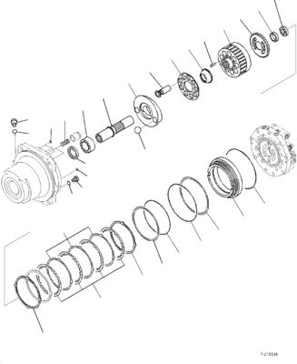21N-60-34100 21N6034100 Para Komatsu PC1250-8 1250SP-8 Excavadora Motor de accionamiento hidráulico mercado de repuestos