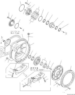 195-27-00940 195-27-00950 195-27-00920 Para la excavadora Komatsu D375A-6 Montaje de viaje El motor de viaje original