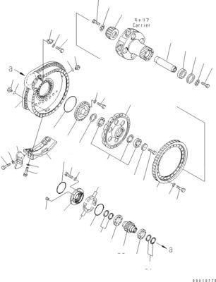 198-27-00650 198-27-00621 198-27-00640 Para la excavadora Komatsu D475A-5E0 D475ASD-5E0 Motor de viaje de última generación