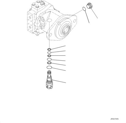 708-7F-00050 708-7F-11130 708-7L-04180 Para Komatsu D65EX-18EO D65EXI-18EO D65PX-18EO D65WX-18E0 Bulldozer PUMPA HSS hidráulica