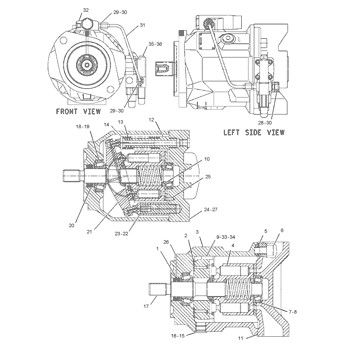 220-5623 CA2205623 2205623 Para el CAT 420D 442D 430D 432D BACKHOE LOADER bomba hidráulica principal bomba de pistón bomba de pistón bomba ASSY bomba GP-PISTON mercado posventa de alta calidad original