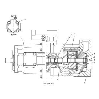 1200140 CA1200140 120-0140 For TQCAT 928G 928H 928HZ IT28G Wheel Loader Hydraulic Main Pump Piston Pump PUMP ASSY PUMP GP-PISTON  Aftermarket High quality Original