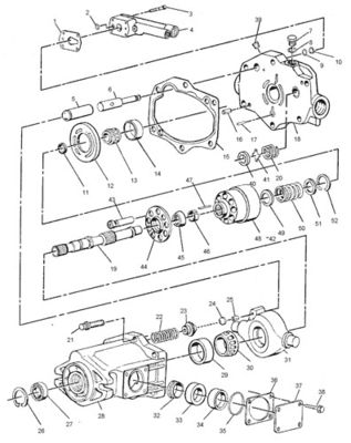 6E5965 CA6E5965 6E-5965 0R7670 Para CAT D4H XL D5M TRACK-TYPE TRACTOR Bomba principal hidráulica Bomba de pistón Bomba ASSY Bomba GP-PISTON mercado de repuestos de alta calidad original
