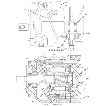 1480285 CA1480285 148-0285 Para la categoría 517 TRACK SKIDDER bomba hidráulica principal bomba de pistón bomba de pistón bomba ASSY bomba GP-PISTON mercado de repuestos de alta calidad original