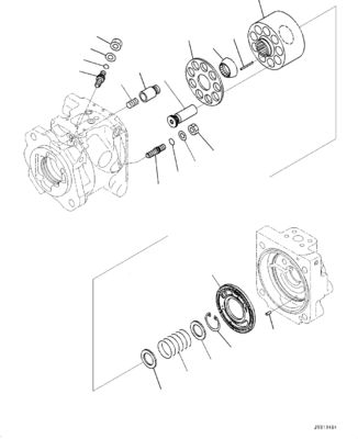708-1U-00370 708-1U-01231 708-1U-04240 Para Komatsu WA380-8 WA380-8EO cargadores de ruedas bomba principal hidráulica dirección bomba de pistón bomba HST bomba ASSY mercado de repuesto original