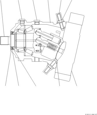 419-18-41200 419-18-31201 419-18-41201 Para Komatsu WA320-6 WA320PZ-6 WA320PT-5L cargadores de ruedas hidráulico motor de viaje HST motor mercado de repuestos de alta calidad original