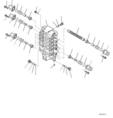 Válvula de control principal hidráulica piezas de maquinaria de construcción mercado de repuestos original 709-14-11520 Para excavadora Komatsu PC1250LC-8 PC1250-8 PC1250SP-8 PC1250-8R