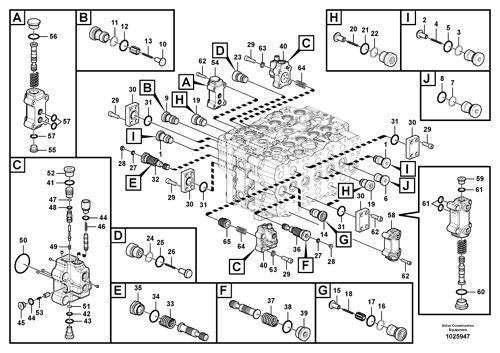 VOE14634178 VOE 14634178 Para VOLVO EC480D EC480DHR Excavadora hidráulica válvula de control principal piezas de maquinaria de construcción mercado de repuestos de alta calidad original